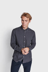 BS Jobe Casual Slim Fit Skjorte - Dark Grey
