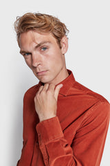 BS Assan Casual Slim Fit Skjorte - Orange