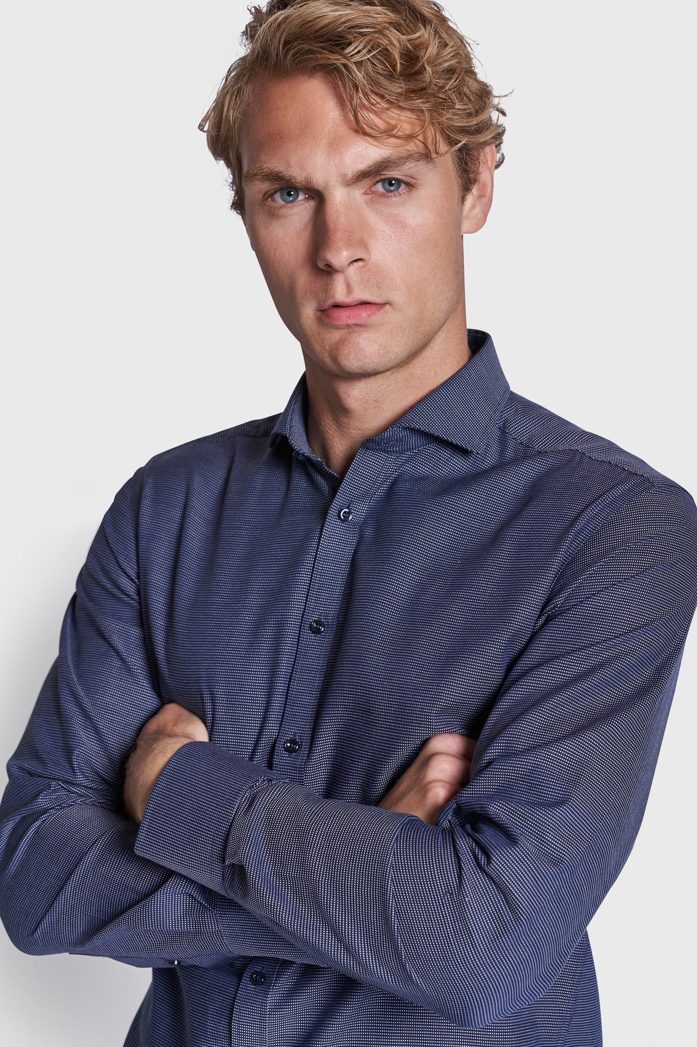 BS Braut Modern Fit Skjorte - Navy