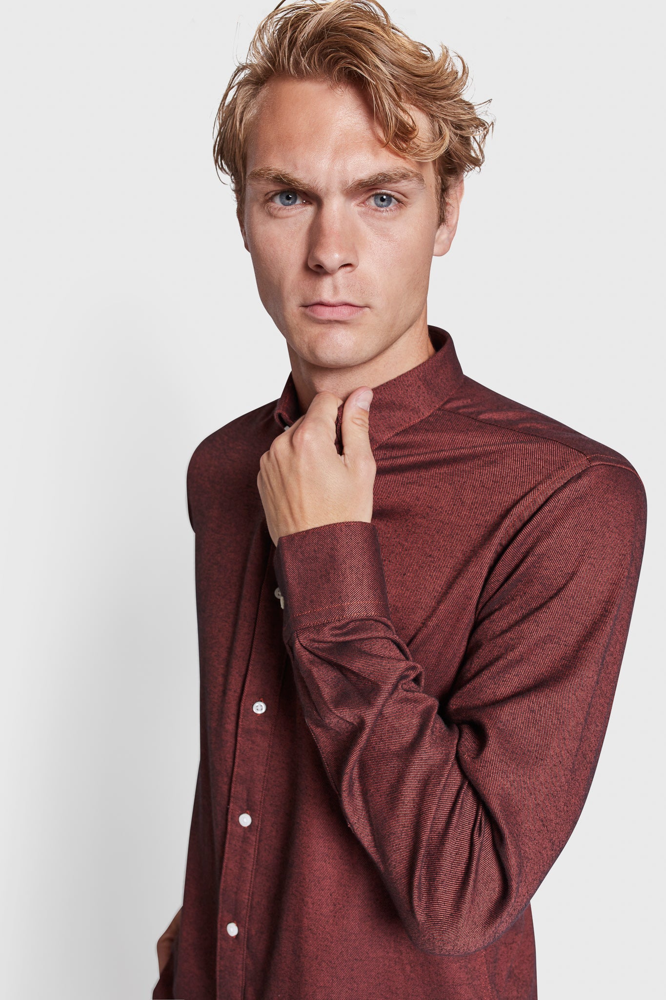 BS Ebruma Casual Modern Fit Skjorte - Orange