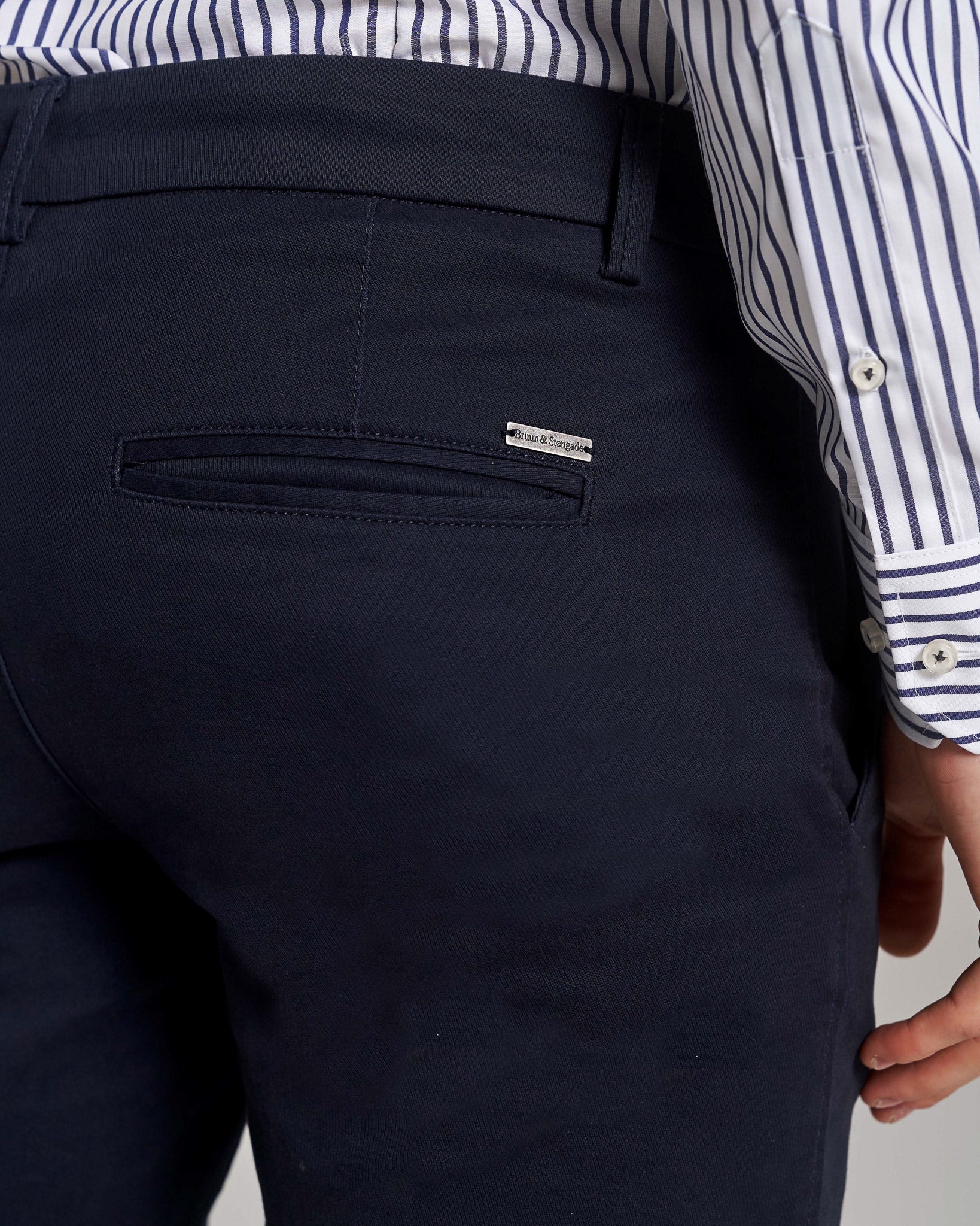 BS Maldonado Slim Fit Chinos - Marinblå