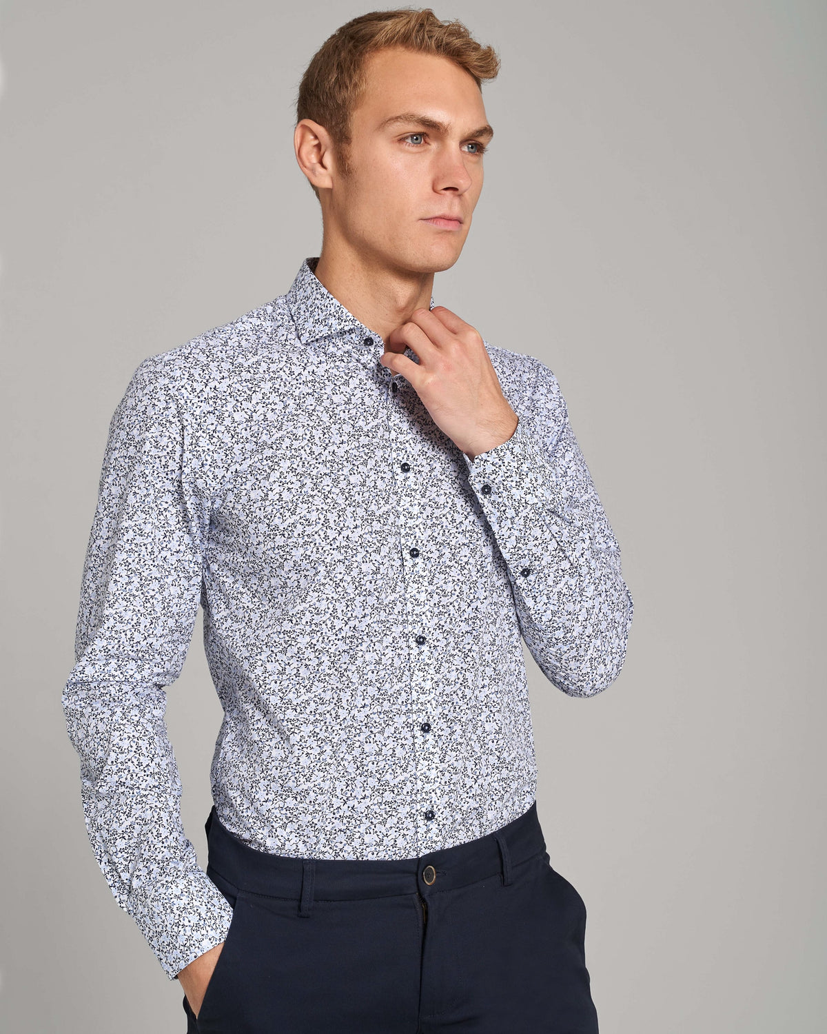 BS Weak Slim Fit Shirt - Blue