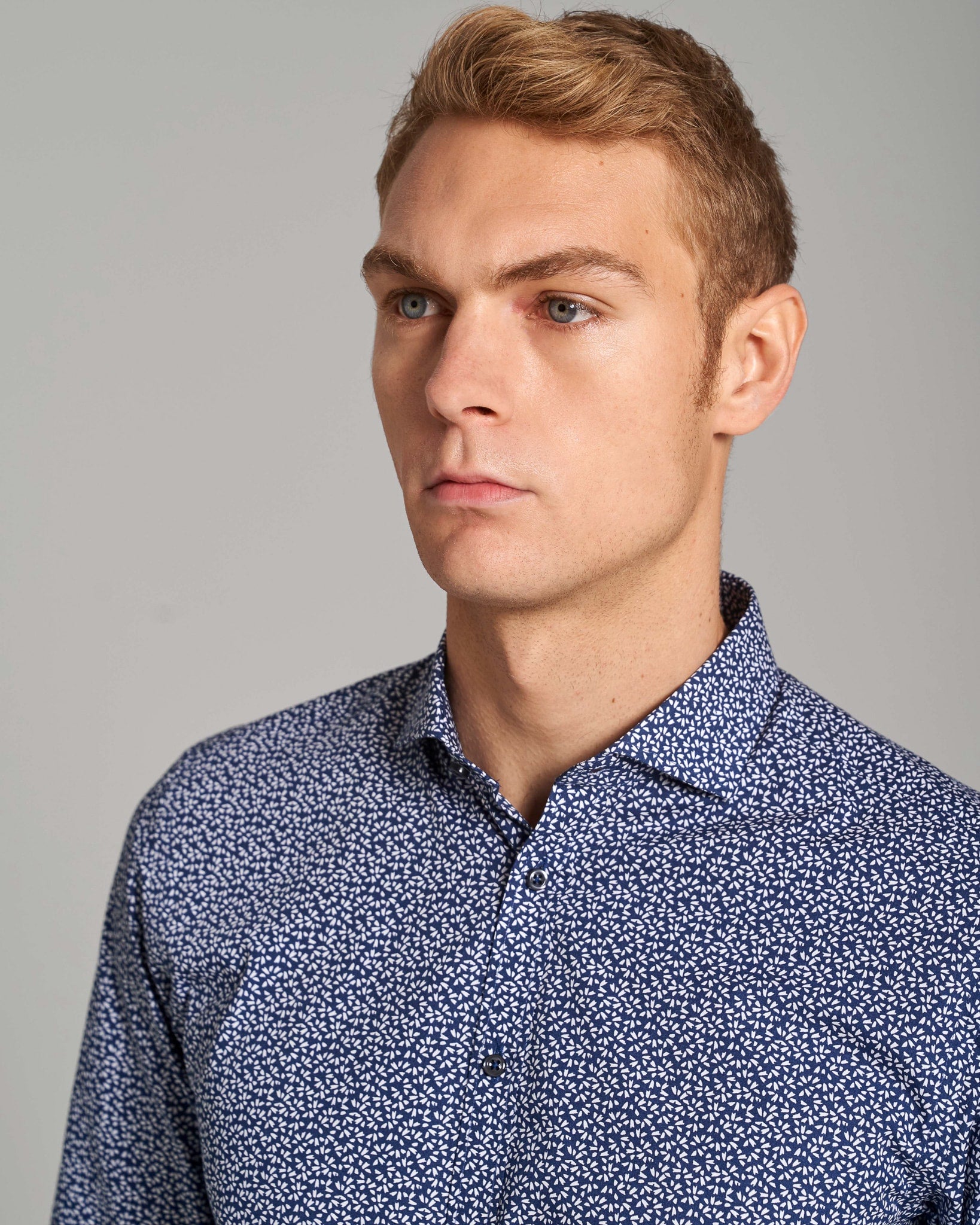 BS Alan Modern Fit Skjorte - Navy