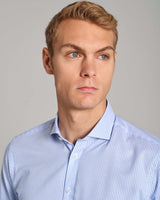 BS Bruno Modern Fit Skjorte - Light Blue/White