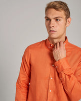 BS Sainz Casual Slim Fit Skjorte - Orange