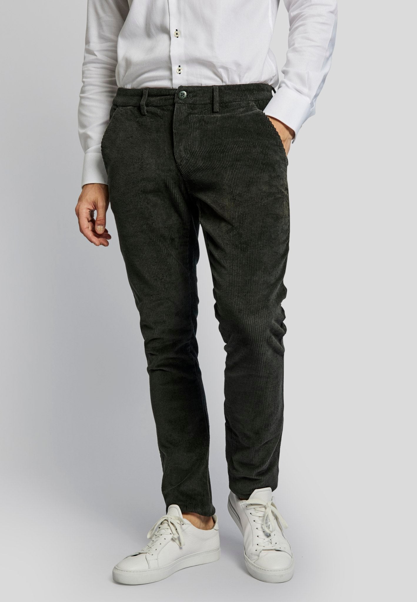 BS Alfred slim fit chinos - Grön