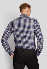 BS Steadman slim fit Skjorte - Blue