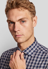 BS Steadman slim fit Skjorte - Blue