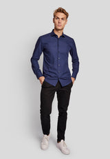 BS Baldini modern fit Skjorte - Dark Blue