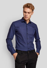BS Baldini modern fit Skjorte - Dark Blue