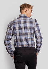 BS Kalas modern fit Skjorte - Blue