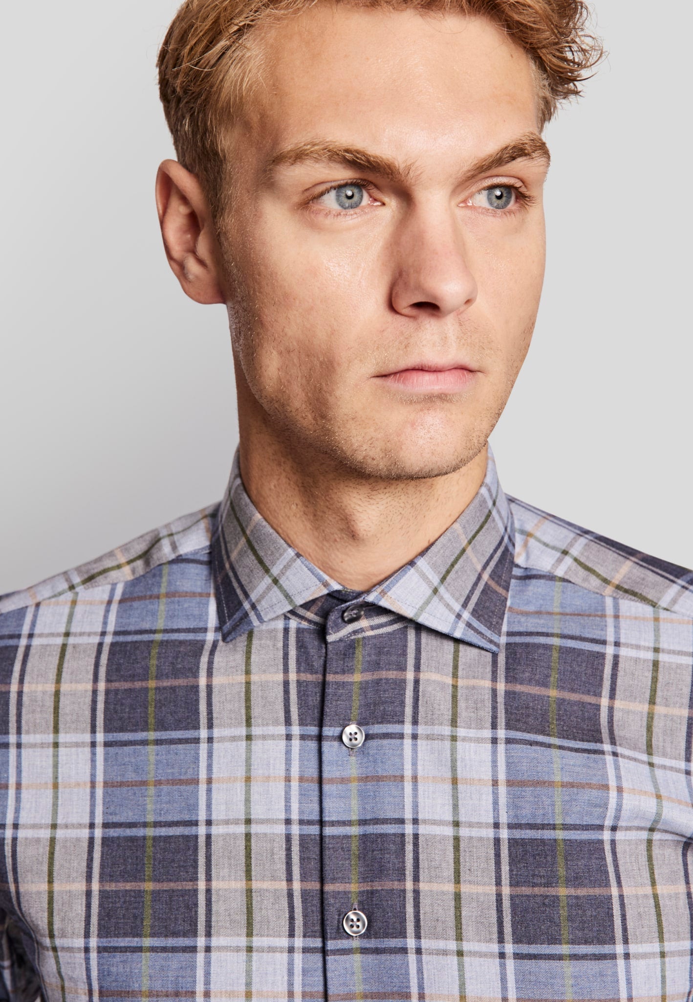 BS Kalas modern fit Skjorte - Blue