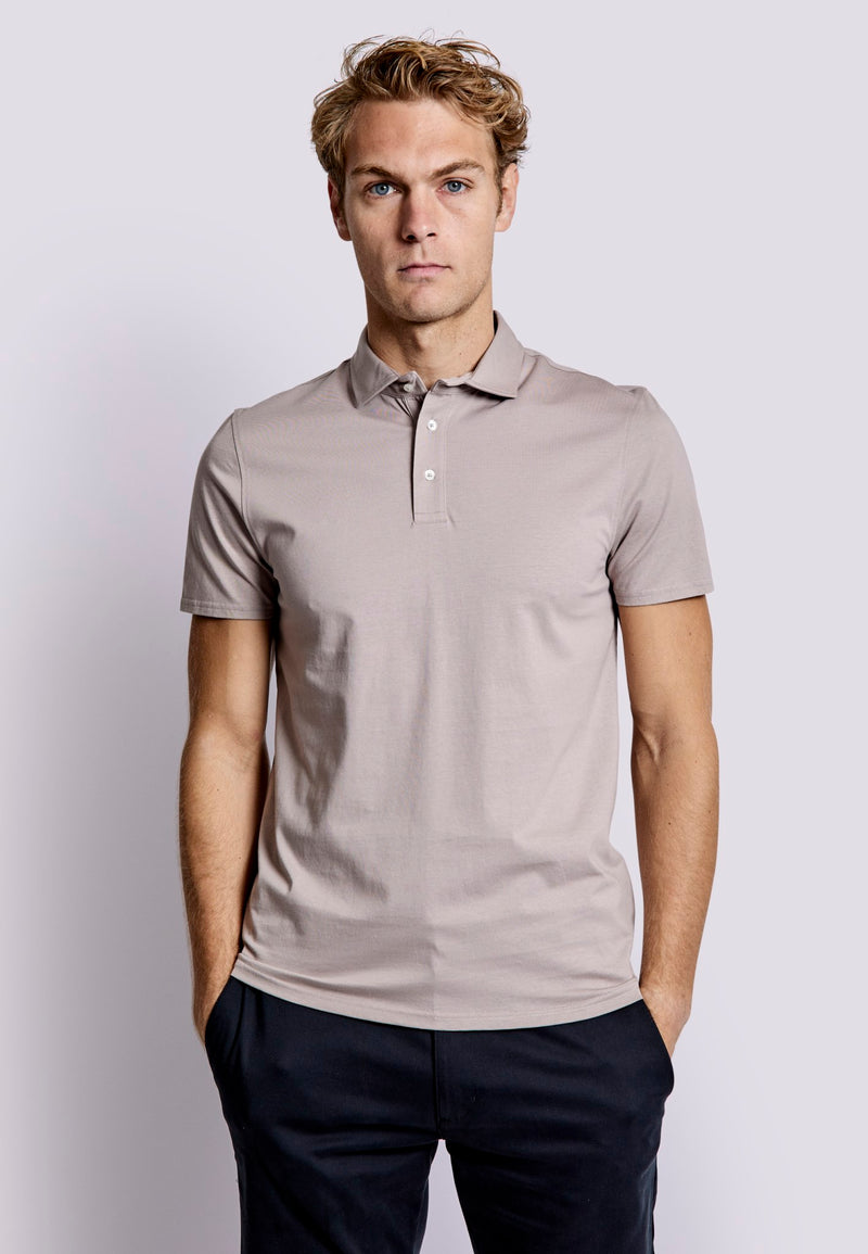 BS Natesan Regular Fit Polo - Clay