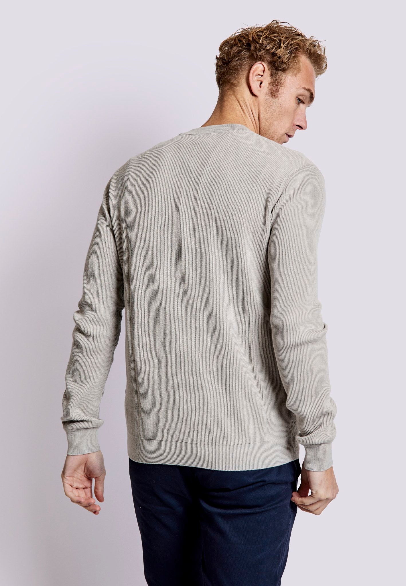 BS Andres Regular Fit Strik - Sand