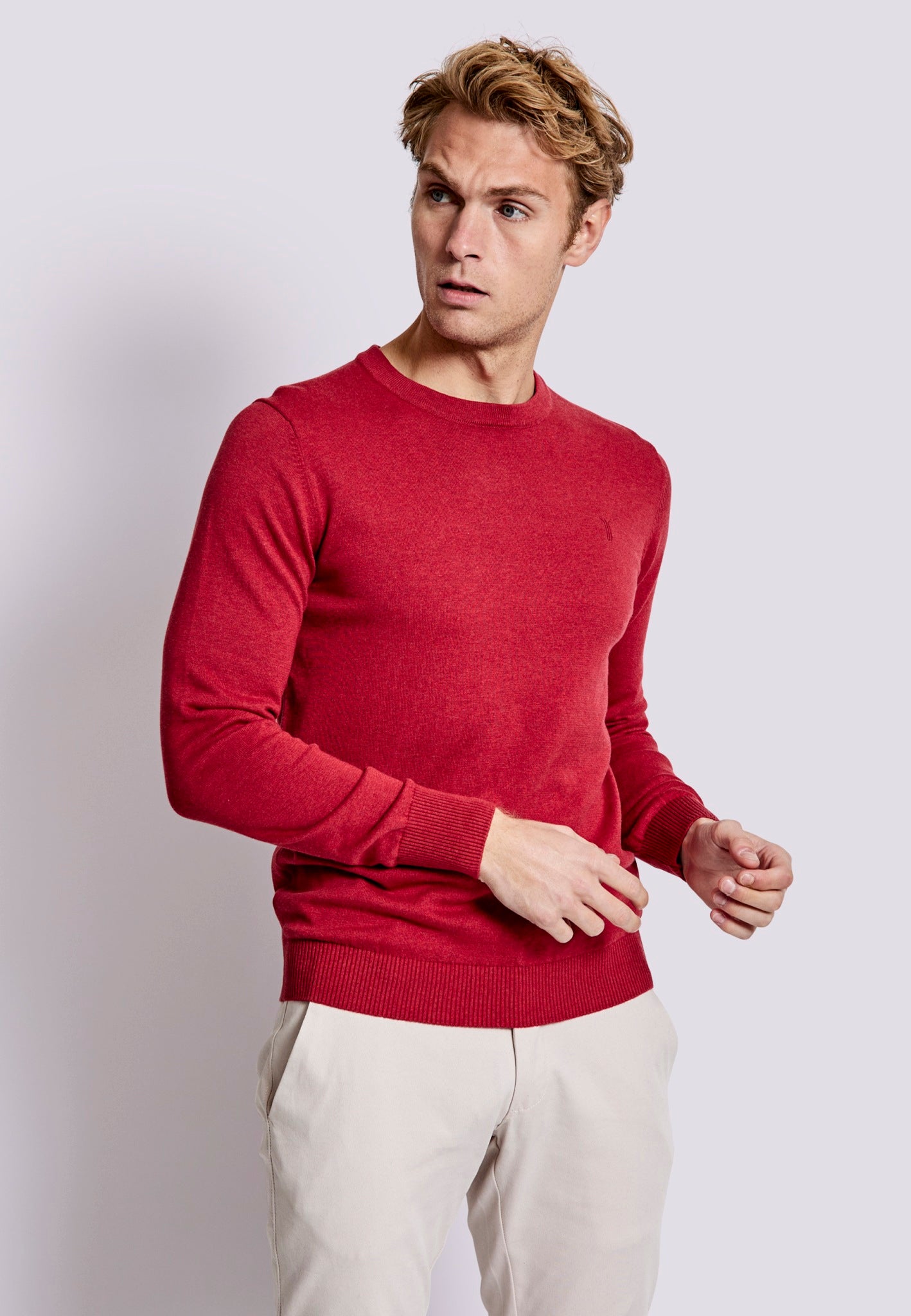 BS Jupiter Regular Fit Sticka - Dark Red
