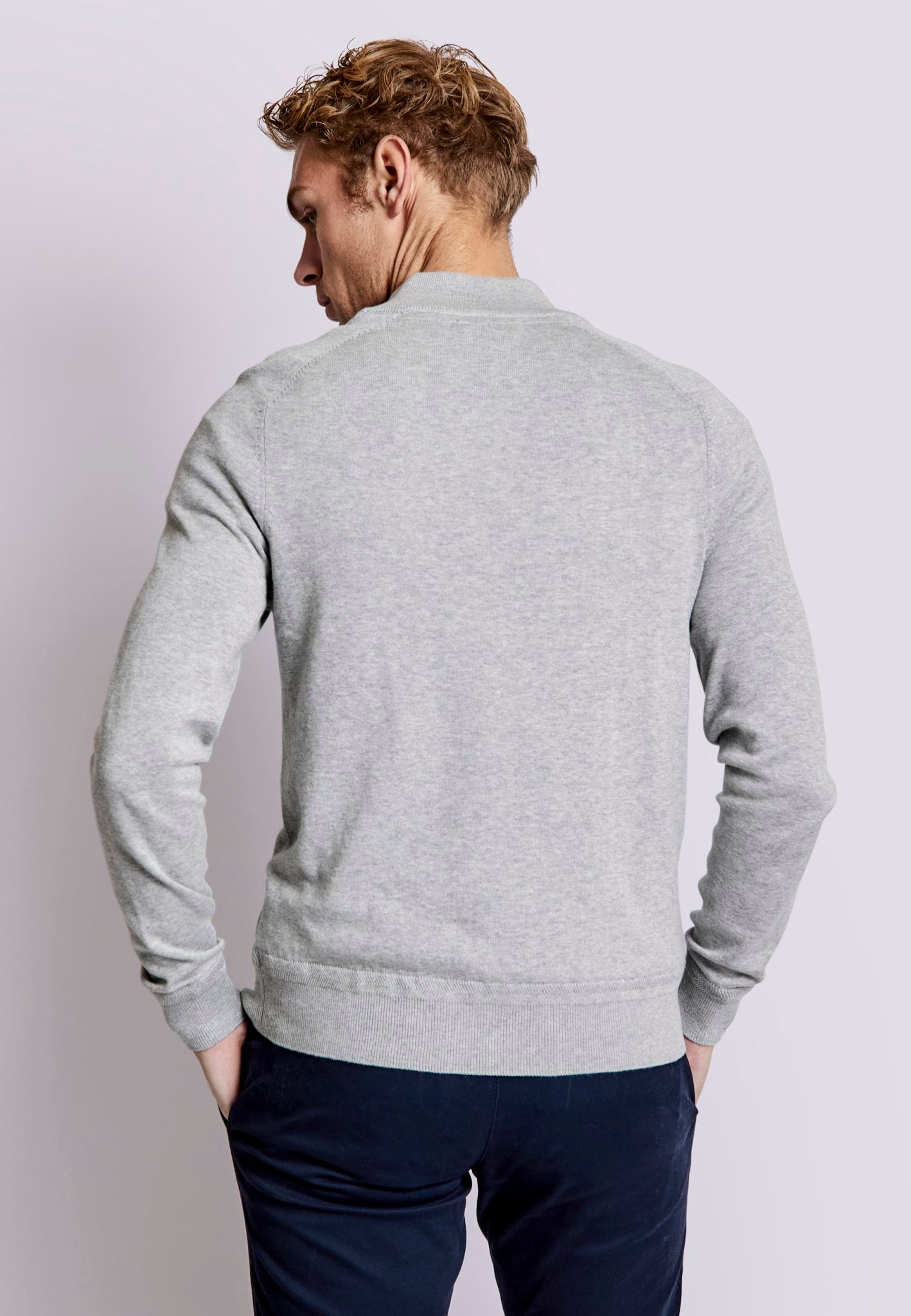 BS Ademir Regular Fit Strik - Light Grey