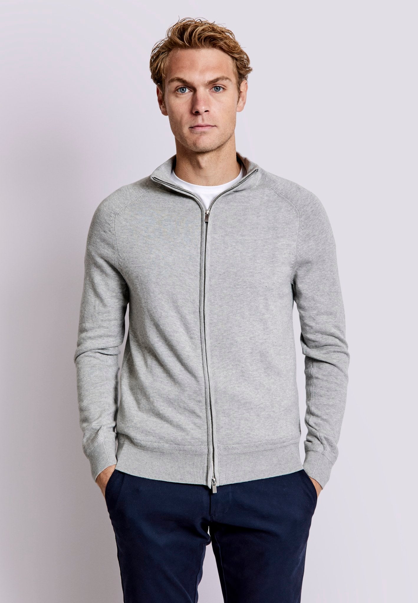 BS Ademir Regular Fit Strik - Light Grey