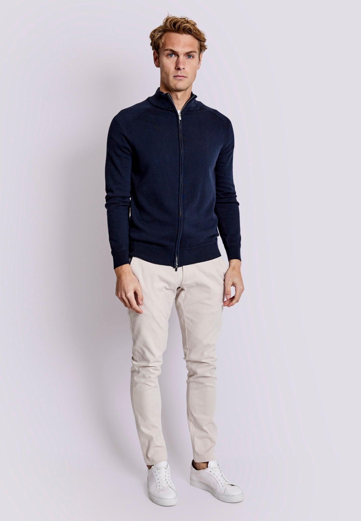 BS Ademir Regular Fit Strik - Navy