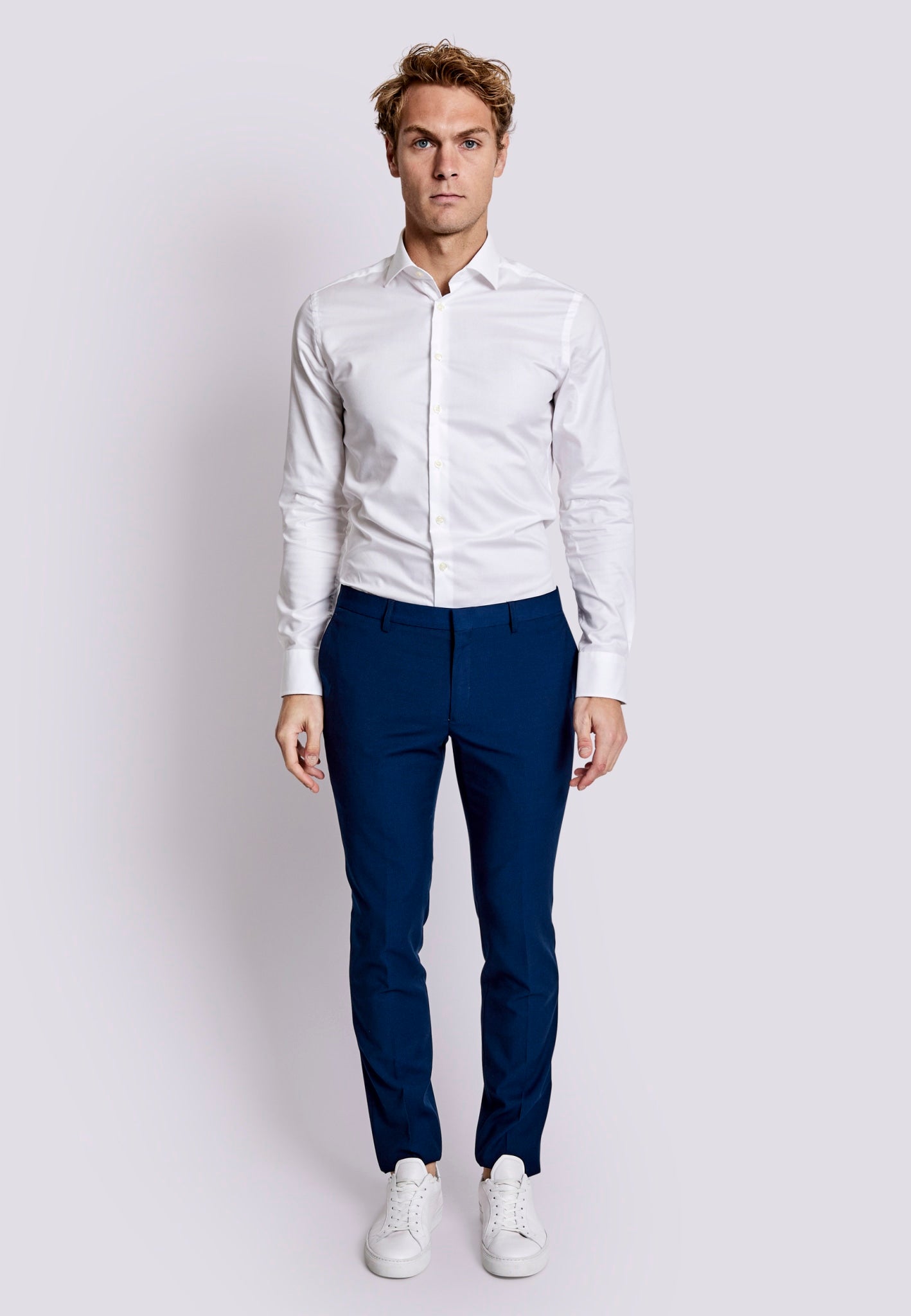 BS Arezzo Slim Fit Suit Bukser - Dark Blue