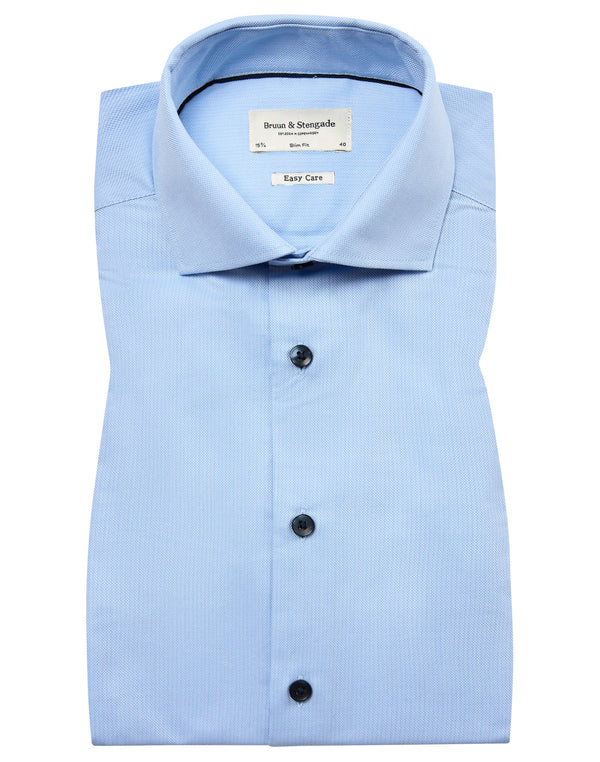 BS Fezco Slim Fit Skjorte - Light Blue