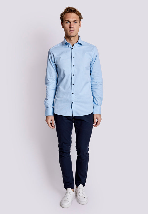 BS Fezco Slim Fit Skjorte - Light Blue