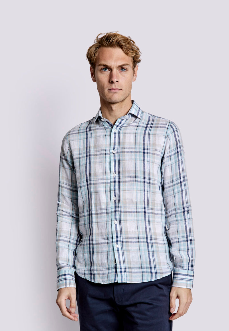 BS Almeria Casual Slim Fit Skjorte - Light Green