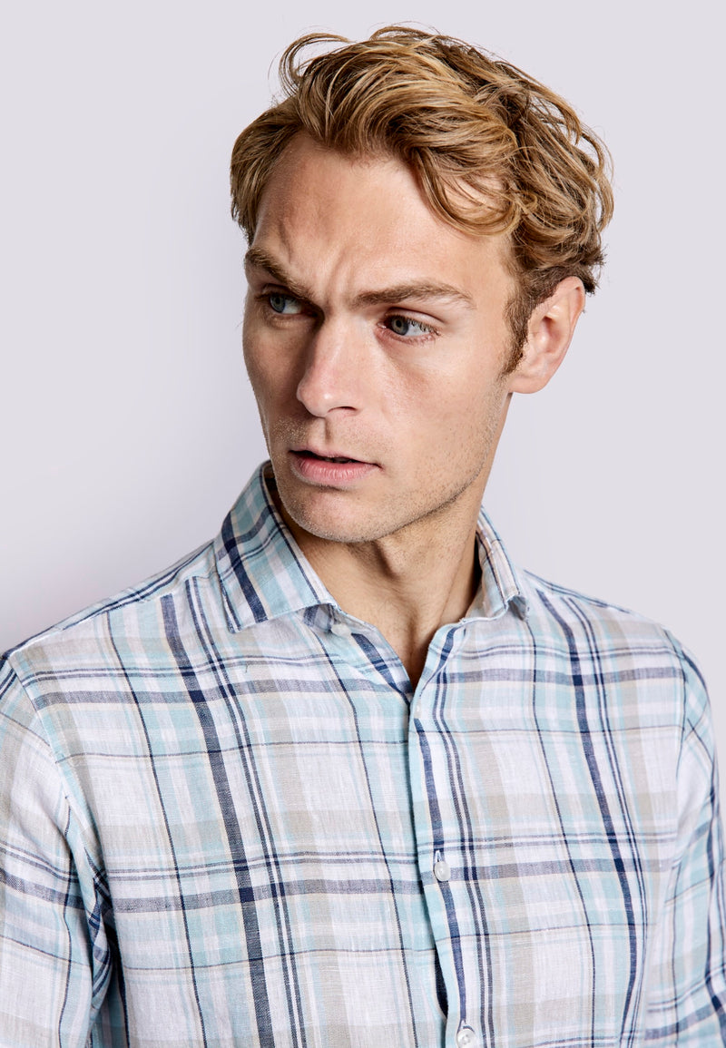 BS Almeria Casual Slim Fit Skjorte - Light Green