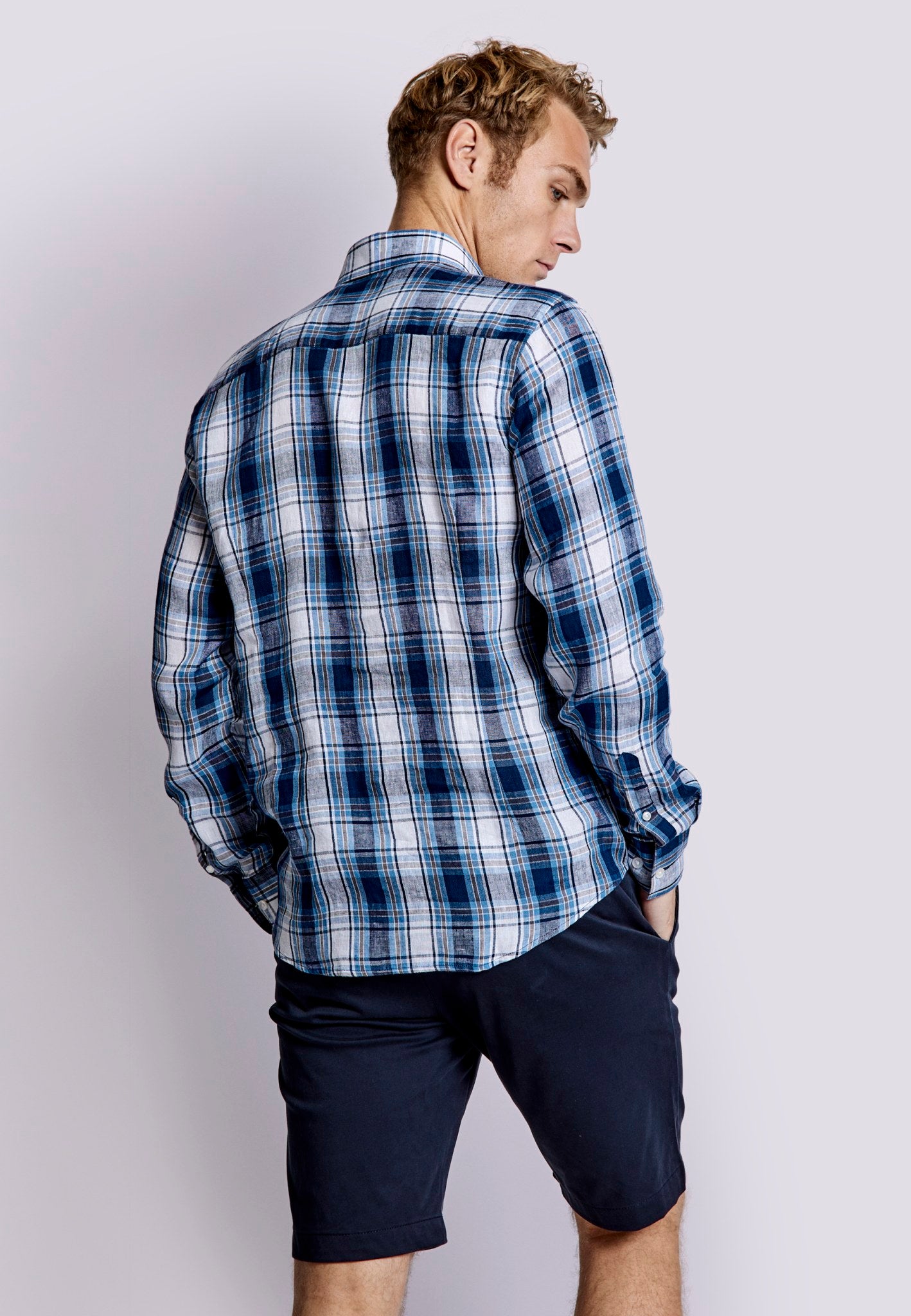 BS Leganés Casual Modern Fit Shirt - Blue