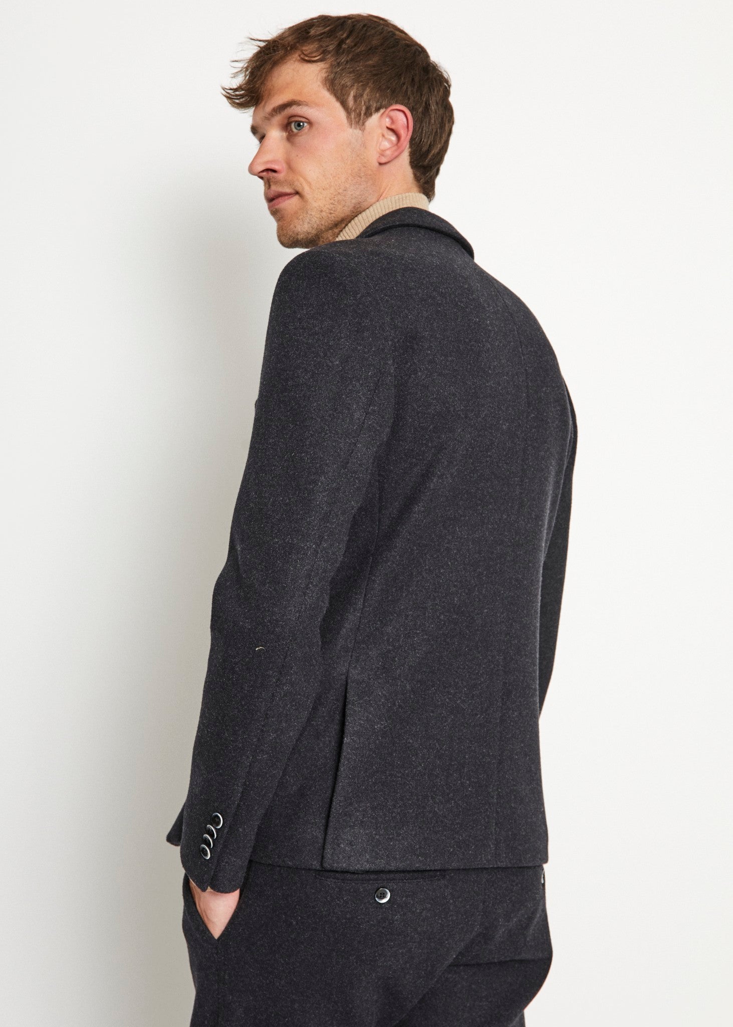 BS Mendocino Slim Fit Kavaj - Mörkgrå