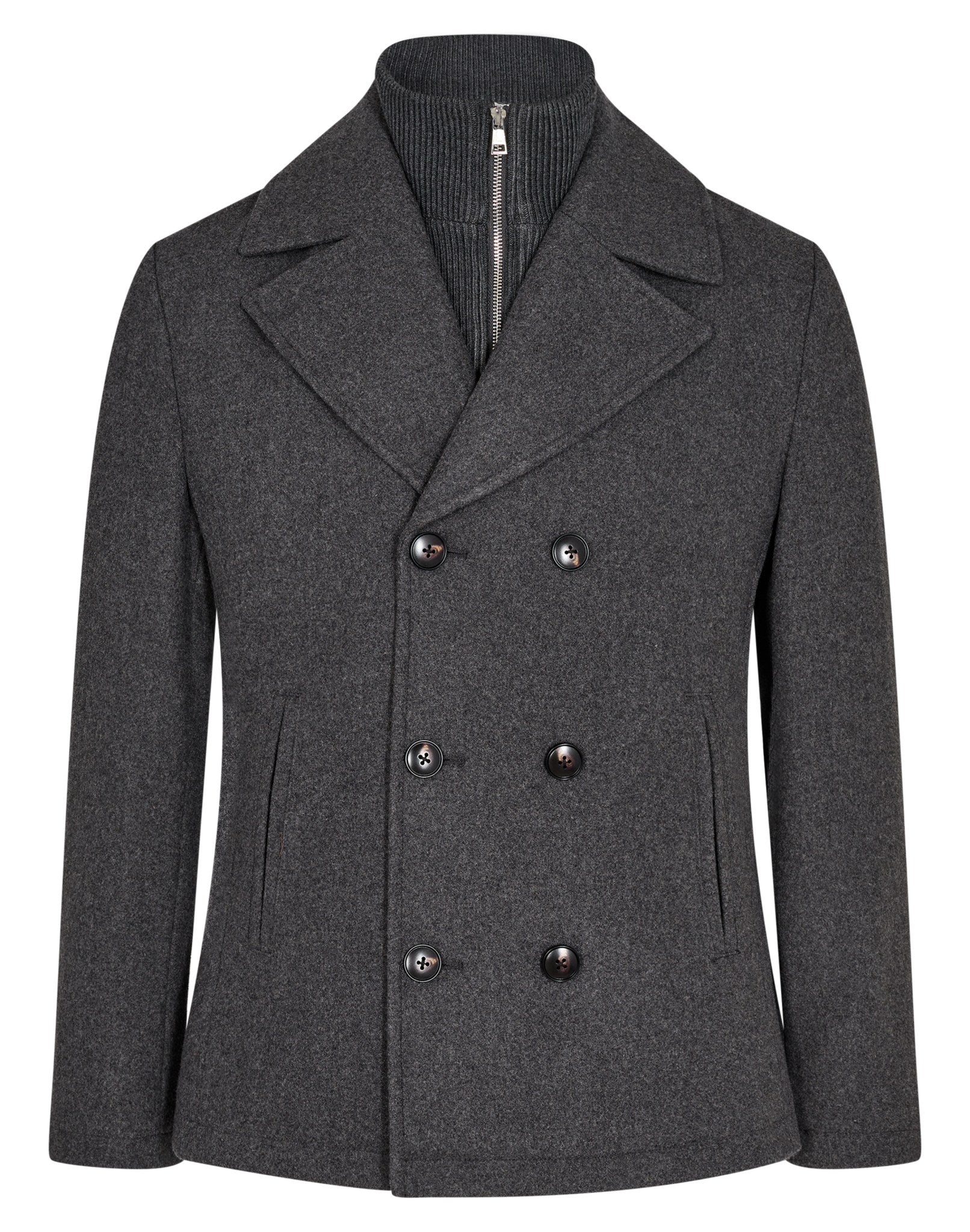 BS Montana Slim Fit Frakke - Dark Grey