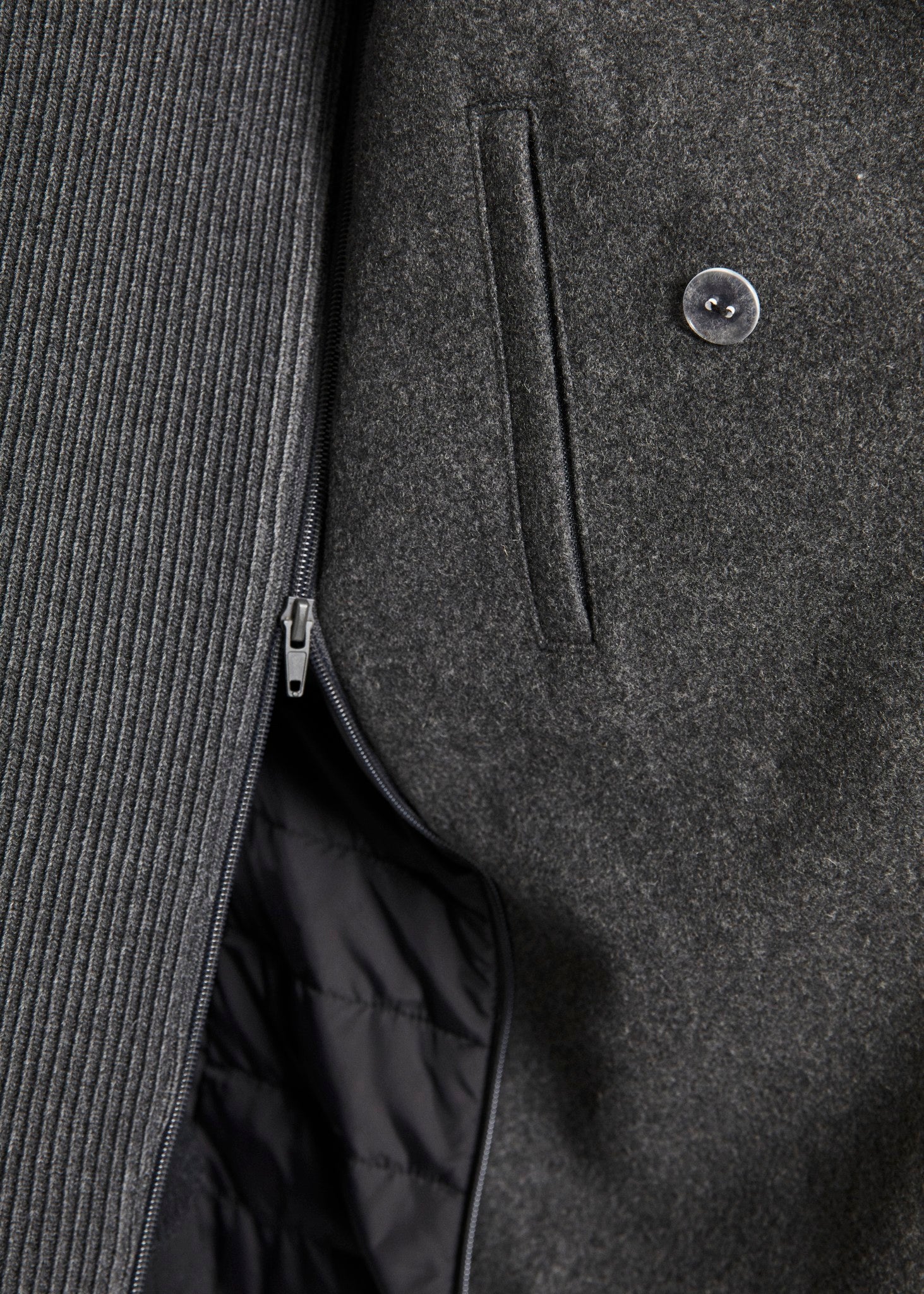 BS Montana Slim Fit Coat - Dark Grey