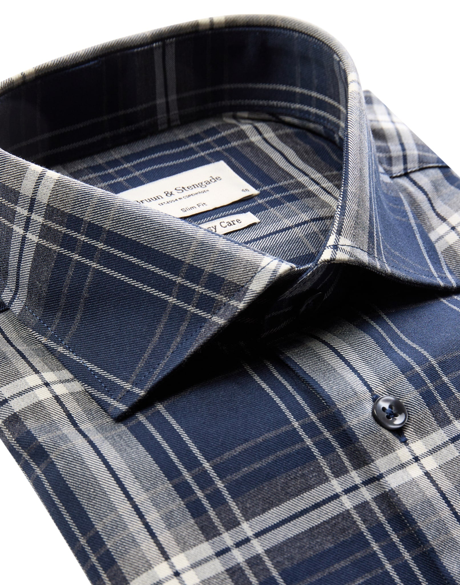 BS Tony Slim Fit Skjorte - Dark Blue