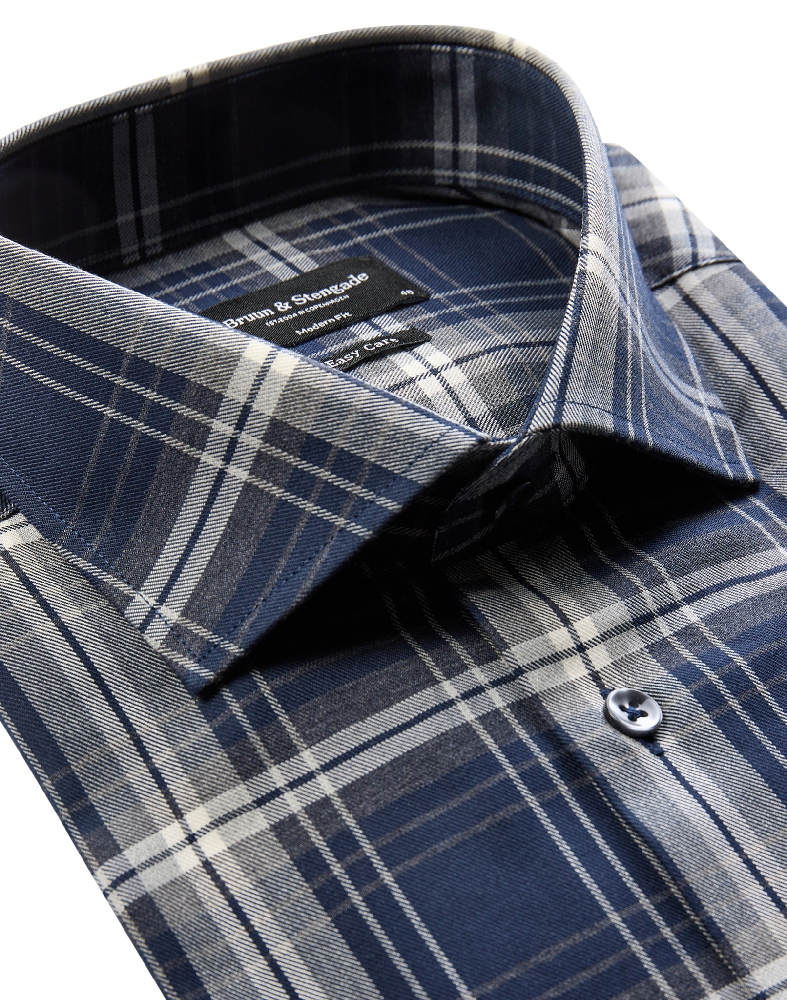 BS Alberto Modern Fit Skjorte - Dark Blue