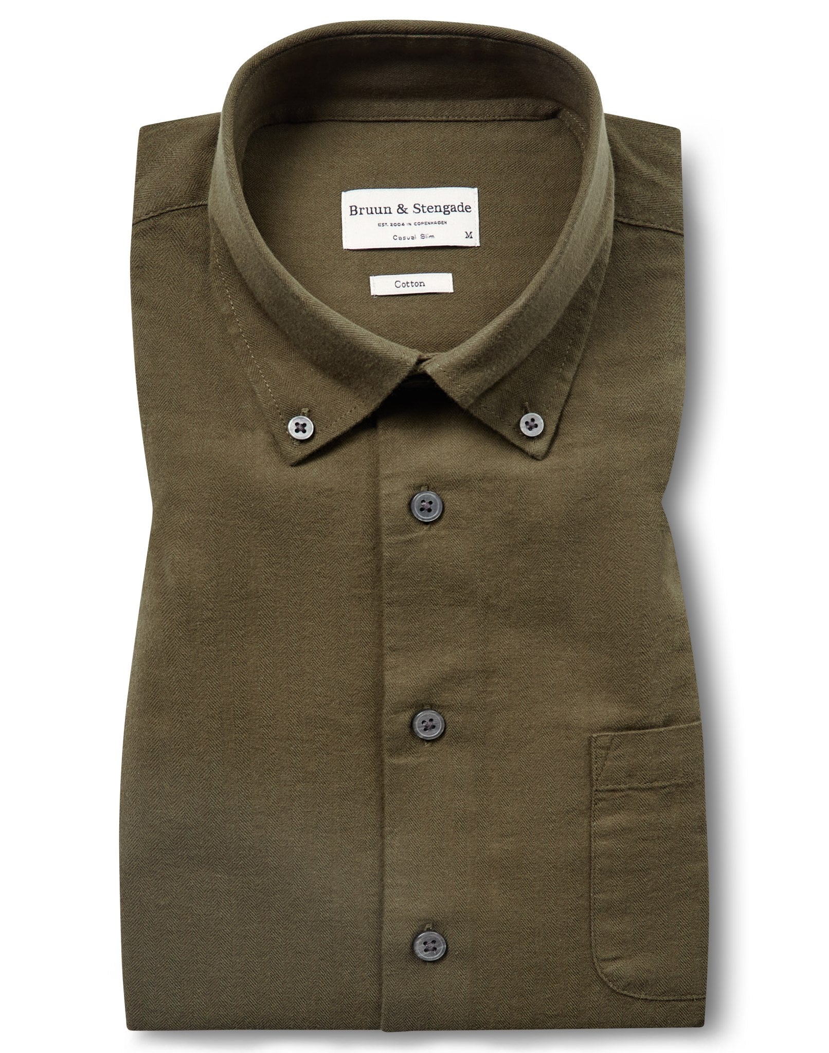 BS Floyd Casual Slim Fit Skjorta - Grön