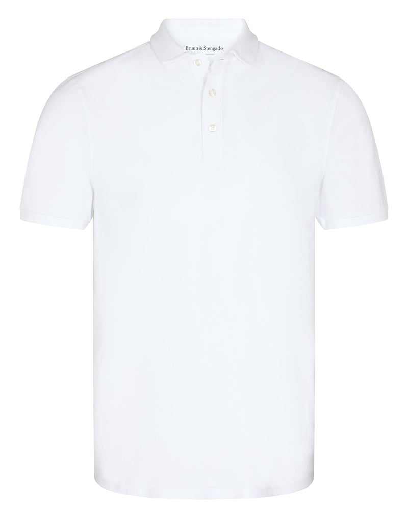 BS Monir Regular Fit Polo - White