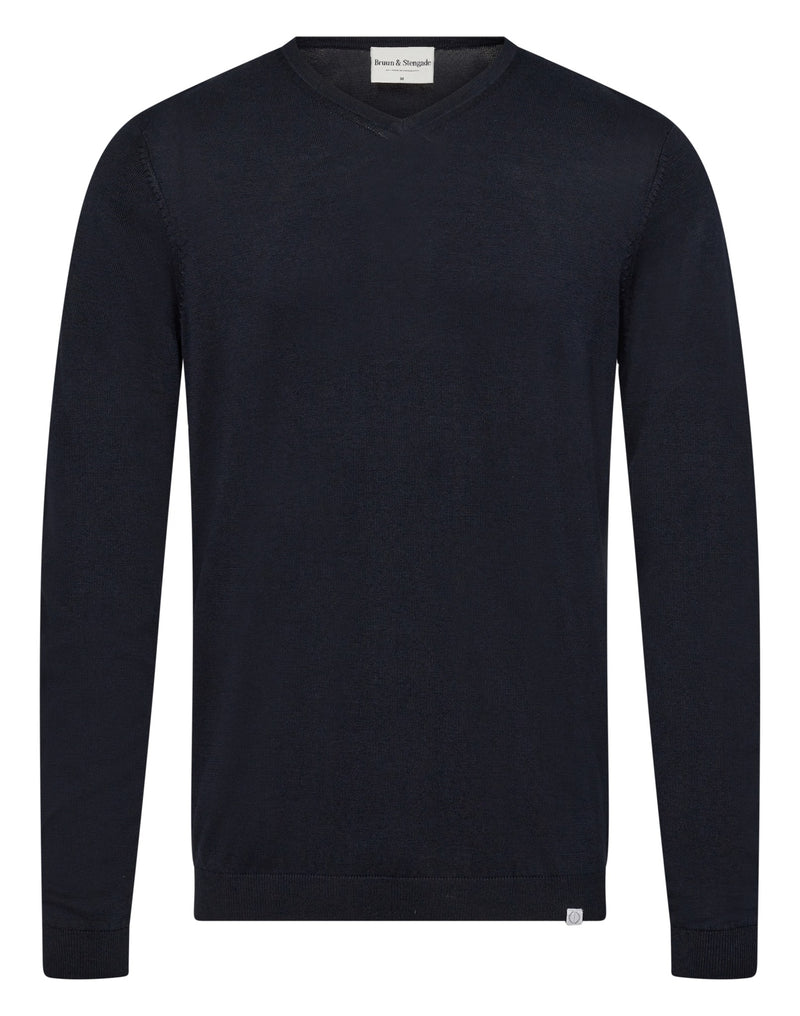 BS Georg Regular Fit Strik - Navy