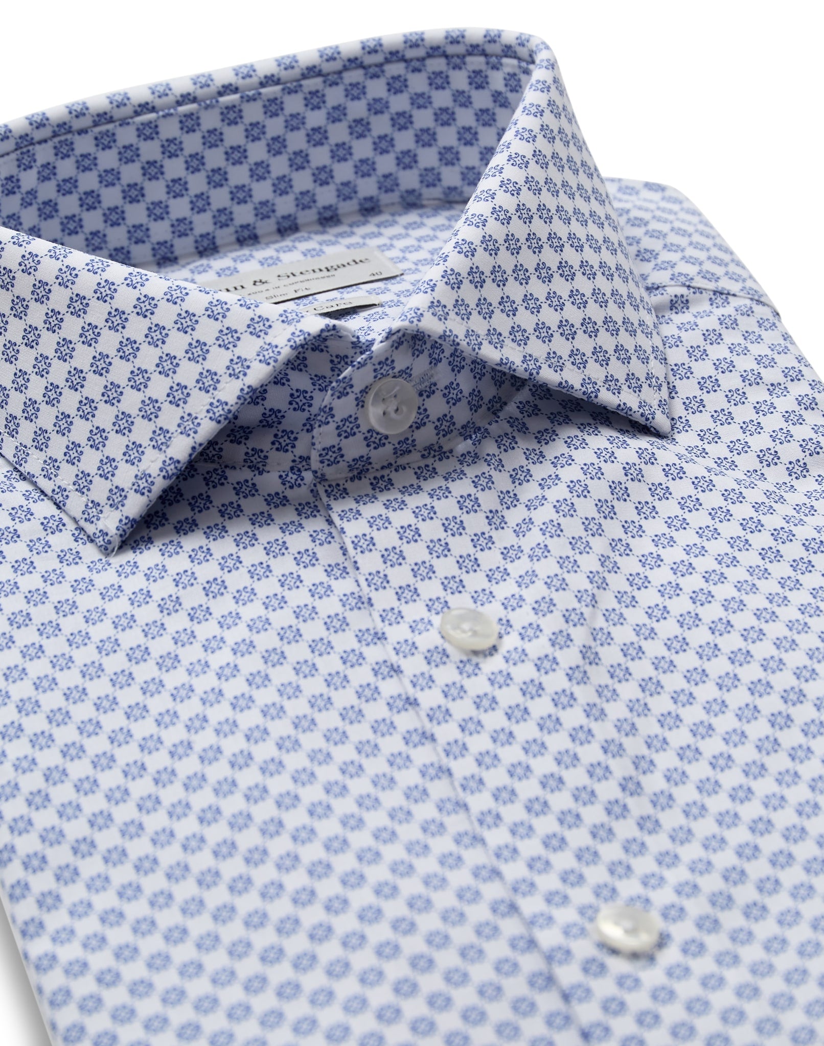 BS Unitas Slim Fit Skjorta - Ljusblå