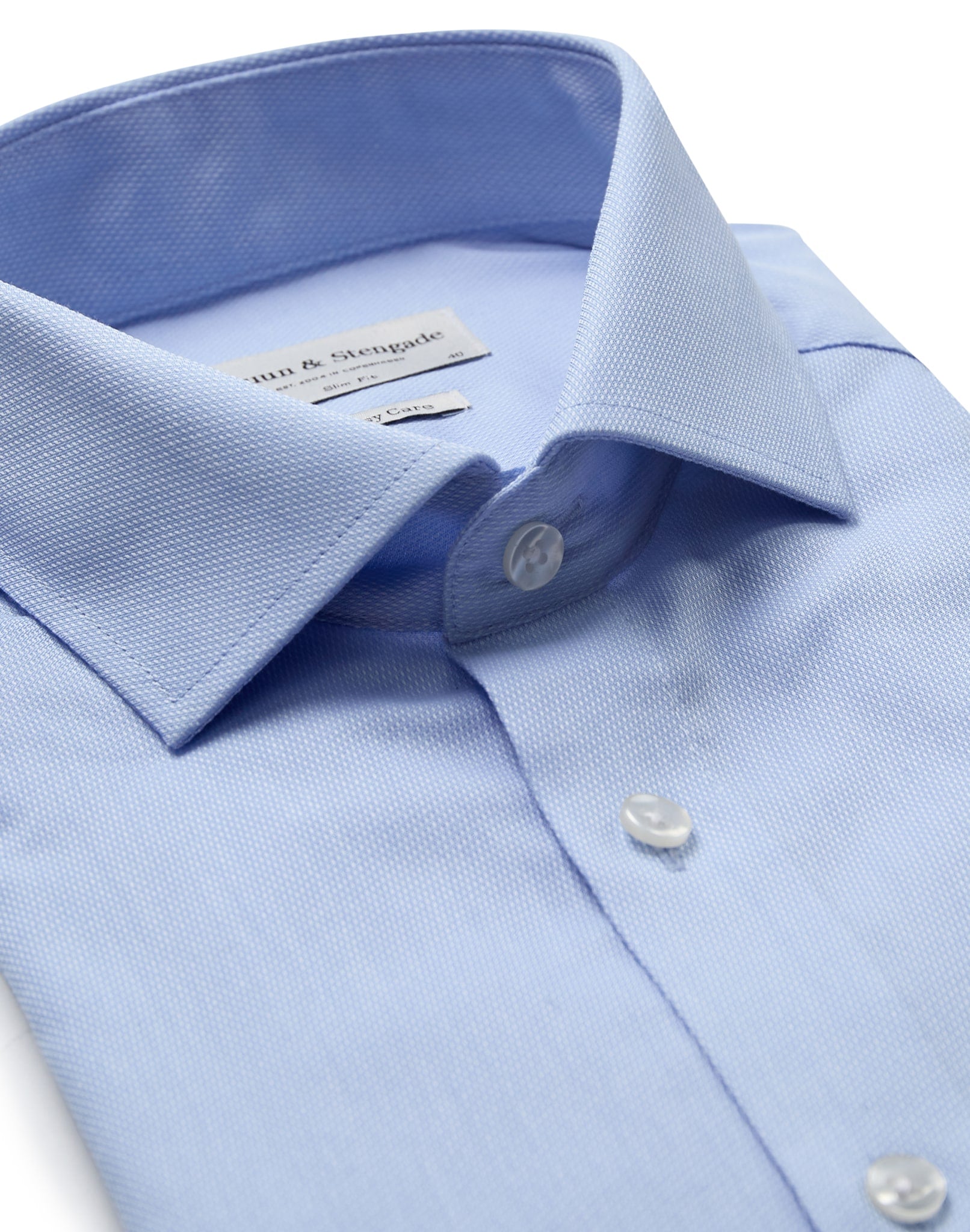 BS Jackson Slim Fit Skjorte - Light Blue