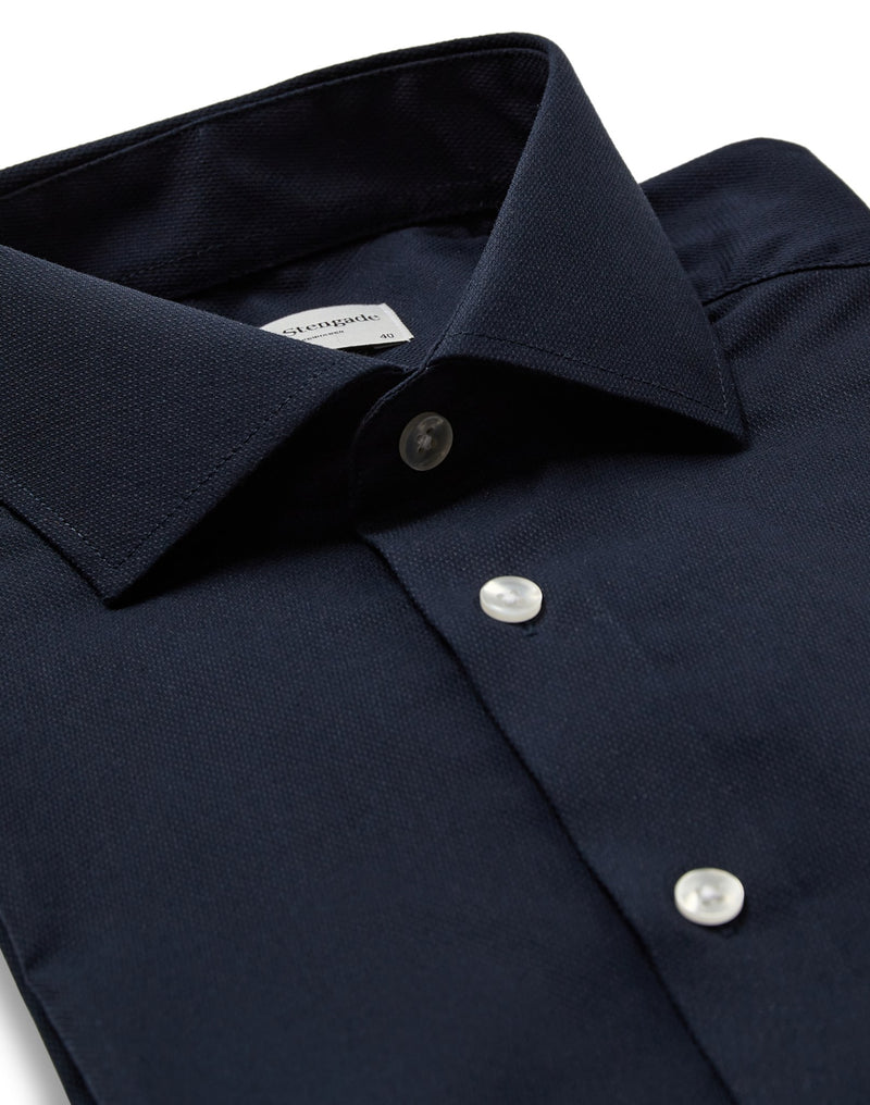 BS Hamlin Slim Fit Skjorte - Navy