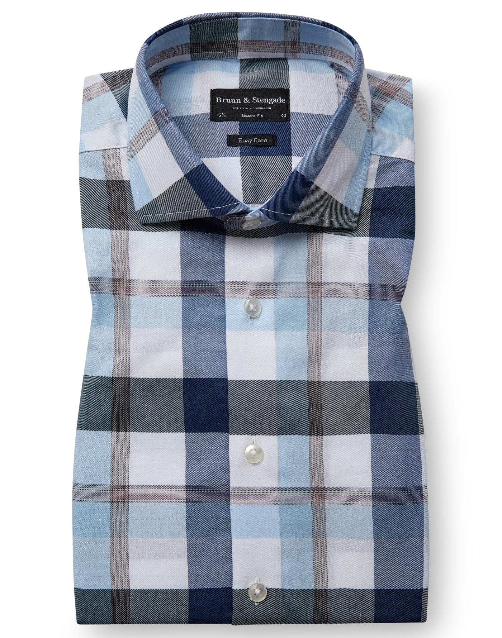 BS Newton Modern Fit Skjorte - Blue