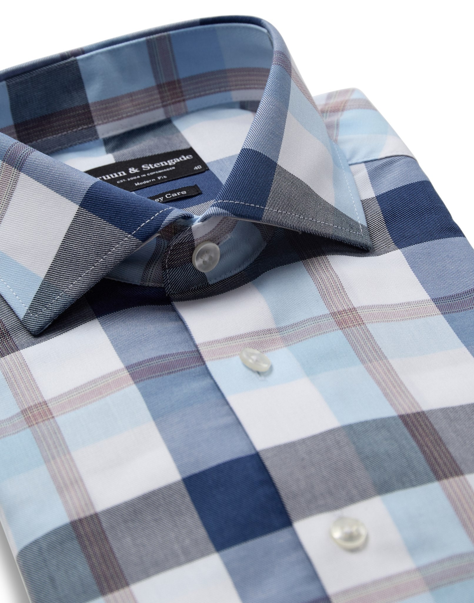 BS Newton Modern Fit Skjorte - Blue