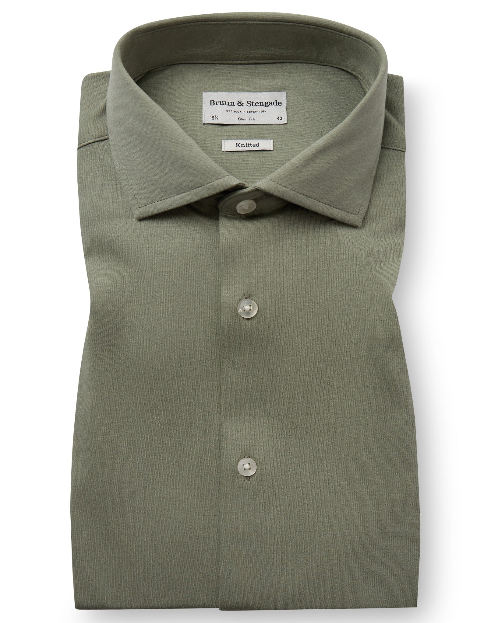 BS Rice Slim Fit Shirt - Green