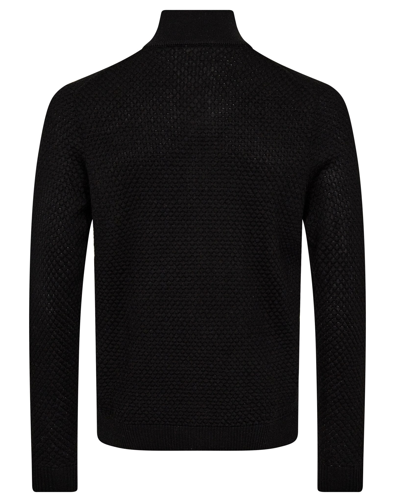 BS Innes Regular Fit Stickat - Black