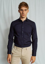 BS Dario Slim Fit Skjorte - Navy