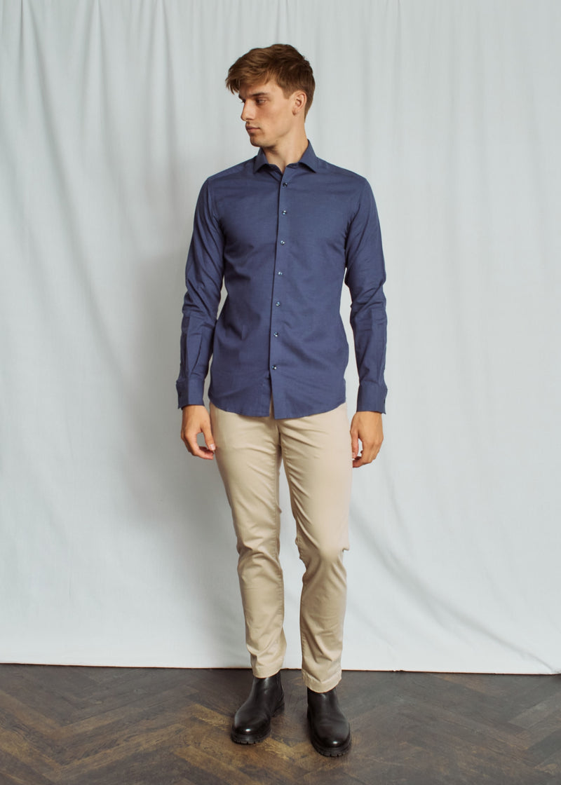 BS Holiday Slim Fit Skjorte - Blue