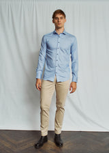 BS Ibaka Slim Fit Skjorte - Blue