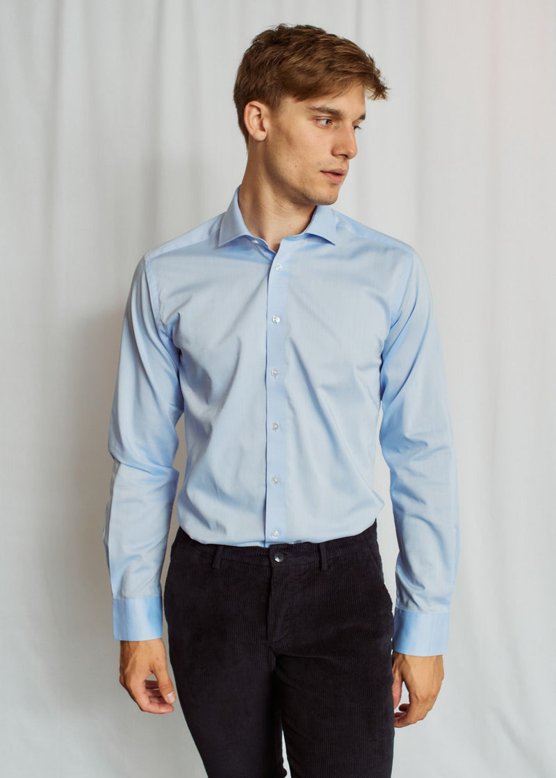 BS Vucevic Slim Fit Skjorte - Light Blue