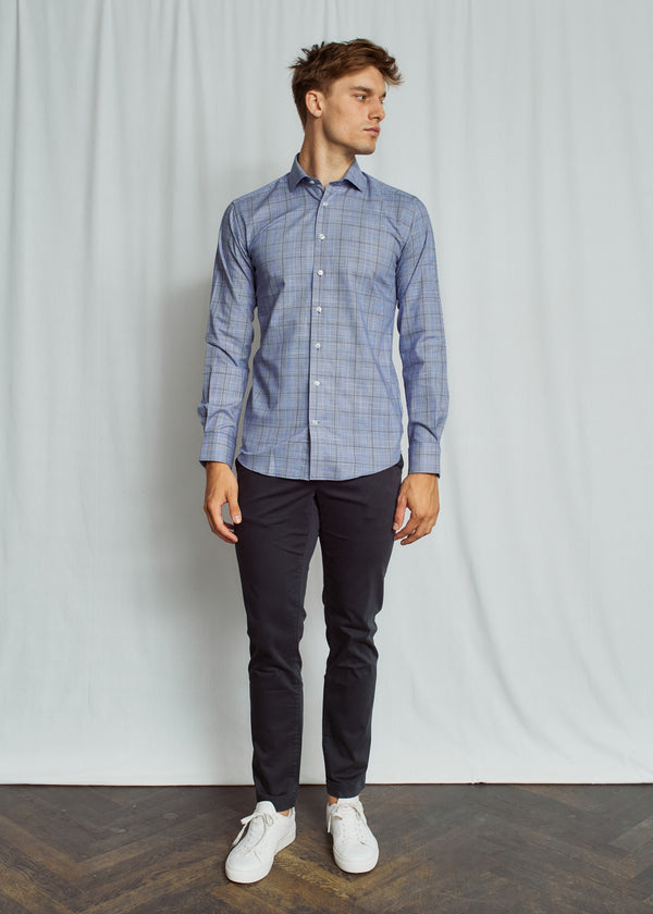 BS Walker Slim Fit Skjorte - Blue