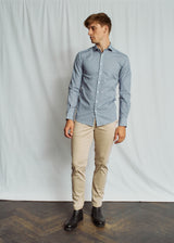 BS Whiteside Slim Fit Skjorte - Blue