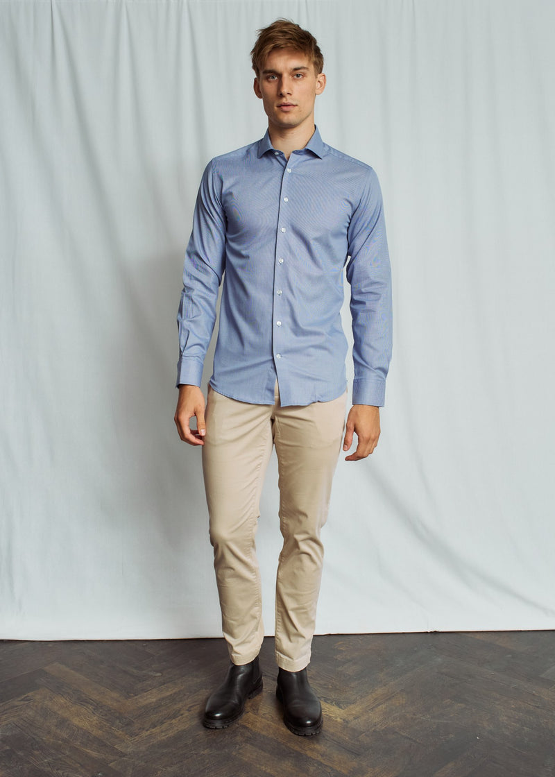 BS Devin Modern Fit Skjorte - Blue